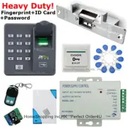 ZKTeco Fingerprint+RFID Card+Password Door Access Control+Strike Lock+Remote