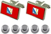 [Select Gifts] Shirt Dress Studs Sevastopol City Ukraine Flag Cufflinks