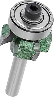 1 Pcs Trimmer Router Bit, Woodworking Milling Cutter, 4 Teeth Trimming Cutter, for Trimming After Banding, Woodworking Engraving Machine (1/4 * R1) (1/4 * R2)