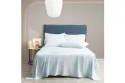 Ddecor Home Ultra Plush Vintage Washed Microfiber Sheet Set - Blue