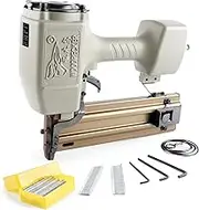 Woodpecker ST64 14 Gauge Heavy Duty Pneumatic Concrete T Nailer Kit with 400 PCS Concrete T Nails, 1-Inch to 2-1/2-Inch Leg Air Power Concrete Nails Gun Woodworking Brad Nailer Guns