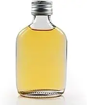 36 x 50ml Mini Glass Bottle - Small Hip Flask Glass Bottles with Silver Caps for Zam Zam Water, Weddings & Events
