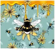20oz Sublimation Tumbler Wrap Honey Bees Ready To Press Print
