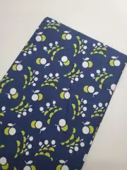 Bonnie & Camille Fabric Vintage Picnic Moda Polka Dot Navy Sew Quilt ONE YARD