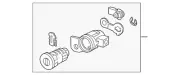 Genuine GM Driver Side Front Door Lock Cylinder 89022371