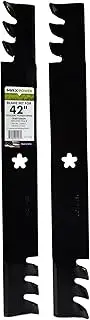 Maxpower 561713XB Commercial Mulching 2-Blade Set for 42" Poulan/Husqvarna/Craftsman, Replaces 138498, 138971, 138971x431, 532138971, PP24005, Black