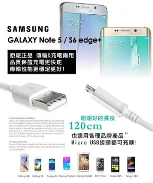 【保固一年】三星原廠傳輸線S6、S7、note5 原廠傳輸線QC2.0 BQN (1.9折)