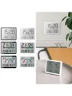 Compact Digital Wall Clock for Living Room, Kitchen, Easy to Install and Use