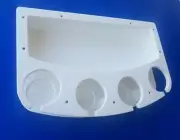 Starboard 4 Cup Curved Drink Holder With Extra Large Storage Box(1/2" Starboard)