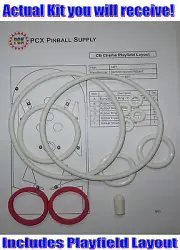 1977 Sentinel Wonder Wizard CB Charlie Pinball Rubber Ring Kit