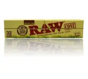 Raw Organic Natural Unrefined 1 1/4 Pre Rolled Paper Cones 32 Pack Cone