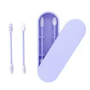 Silicone Cotton Swabs Stick Reusable Portable and Cleanable Ear Cotton O9C1