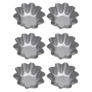 6 Pcs Mini Pie Tins Aluminum Egg Tart Molds for Baking Cupcake Liners Versatile