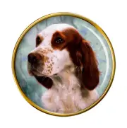 Irish Red and White Setter Dog Lapel Pin Badge