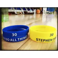 在飛比找露天拍賣優惠-NBA Stephen Curry 手環 i can do 
