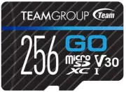 TEAMGROUP GO Card 256GB Micro SDXC UHS-I U3 V30 4K for 256GB, Loaded