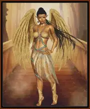 ON THE BRIDGE ~ cross stitch pattern (punto cruz) (angel)