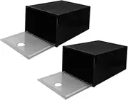 Zerodeko 6Pcs Stackable Shoe Storage Containers Plastic Footwear Boxes for Home Dorm Bedroom and Shoe Stores Lightweight Space Saving Design