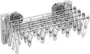 Suction Cup Sock Drying Rack, Sucking Cup Hanger with Clip, Wall Mounted Household Supplies, Space-Saving Multipurpose Clothes Rack for Balcony and Indoor Use