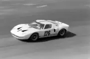 Jo Schlesser Guy Ligier Ford France SA Ford GT40 1967 Motor Racing Old Photo 1