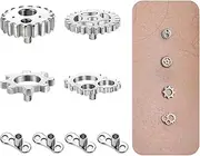 [6ixGosh] Surgical Steel Dermal Piercing Jewelry Micro Dermal Anchor Tops Industrial Style Internally Threaded Microdermals Body Piercings Studs for Women Men
