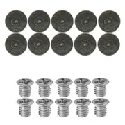 10Set DIY Leather Handbag Wallet Decoration with Antique Round Buttons and Sliver Rivets Hole Flower 7852 30MM