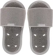 PLAFOPE Home Foot Massage Slippers Slip Shower Scrubbers Soft Silicone Bedroom Slippers Men's Relaxing Shoes
