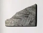 41.86 GRAM BEAUTIFUL ETCHED GIBEON IRON METEORITE SLICE MUSEUM GRADE