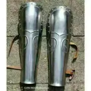 Medieval Set Knight Crusader Steel leg Gladiator Greaves Halloween