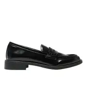 [Ravella] Arcade Flat Shoes in Black Hi Shine