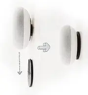 sciuU Rotatable Disc Wall Mount Holder, [2 sets] Detachable Universal Stand, compatible with Google Home mini, External Hard Drive, Portable Smart Speaker, Router, TV Box, Smartphones, etc. - Black
