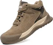 [BIAJIAZHUA] Steel Toe Shoes Non Slip Waterproof, Steel Toe Boots Comfortable Breathable, Safety Shoes Composite Toe Lightweight, Men Construction Shoes, Women Working Shoes, Safety Shoes(9)