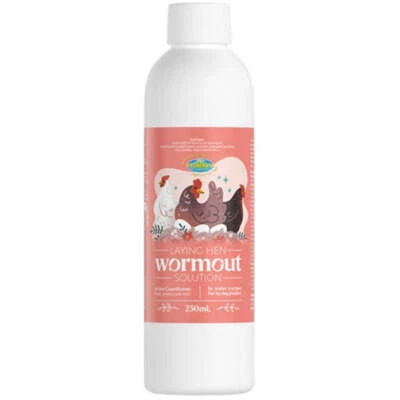 Vetafarm Laying Hen Wormout In-Water Wormer Solution for Laying Poultry 250ml