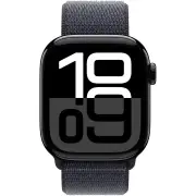 Apple Watch Series 10 42mm Jet Black Aluminium Case GPS + Cellular Sport Loop (Ink)
