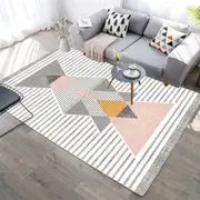 Geometric Abstract Pattern Rugs Non Slip Floor Mat Indoor Mat for Living Room Decor
