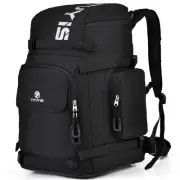 Ski Boot Bag 55L Waterproof Backpack with Helmet Boot Compartments for Travel S