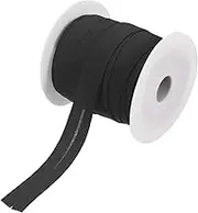 uxcell 3/4 Inch Single Fold Bias Tape Polyester Continuous Bulk Bias Tape Roll for Sewing, Seaming Quilting Hemming Binding Crafts (Black 25 Yards)