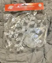 Christmas House. Hanging Silhouette Snowflake Light