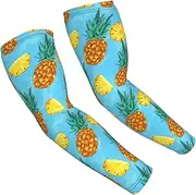 [FSCEV] Fresh Pineapple Sun Protection Arm Sleeves Outdoor Essentials Cooling Compression Golf Hiking Cycling