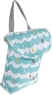 MOLUCKFU Nursery Diaper Storage Pouch Handheld Nappy Bag Durable for Wet Dry Diapers Convenient Design with Snap Button for Outings and Carriage Use