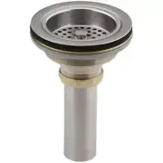 Kohler Sink Strainer Brass Mesh Corrosion Resistant Vibrant Stainless+Tailpiece