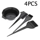 Black Barber Hairdressing Hair Colouring Brush Dye Bleaching Bowl Tint Comb