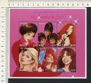 36382) MALI MNH** Rock & Roll Women s/s C. Lauper J. Joplin C. Symon ...
