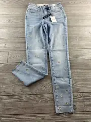 Judy Blue Jeans Womens 1/25 Starlite Skinny Fit Ankle Fray High waist New NWT