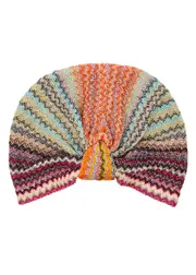 Missoni Zigzag-intarsia Knitted Head Wrap - Multicoloured 1 ONE SIZE
