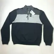 TAHARI Men's 1/4 Zip Pullover Sweater Track Jacket Size Medium NWT
