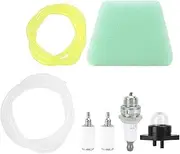 Fdit Air Fuel Filter, Air Filter Fuel Line Bulb Spark Plug Replacement Maintenance Kit Chainsaw Accessories Replacement Set