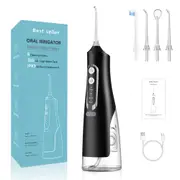 310ml Oral Irrigator Dental Portable Water Flosser USB Rechargeable 4 Modes IPX7 Water Jet Floss Pick for Cleaning Teeth 4Nozzle