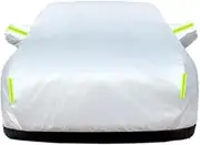Car Cover for VW ID.6X, Anti-UV Sun Shade Rain Snow Resistant Cover Dustproof Full Car Cover(Silver)