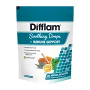 Difflam Soothing Drops + Immune Support Menthol Eucalyptus 20 Drops